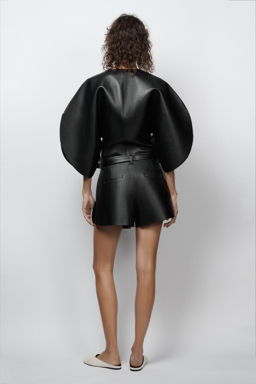 Эксклюзивный кожаный топ zw collection limited edition