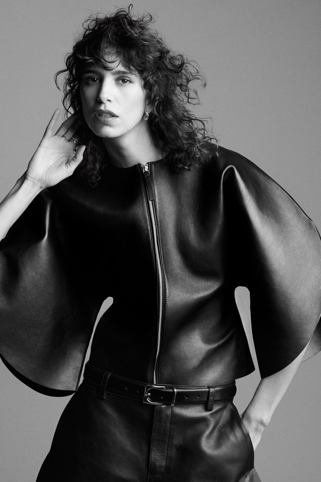 Эксклюзивный кожаный топ zw collection limited edition