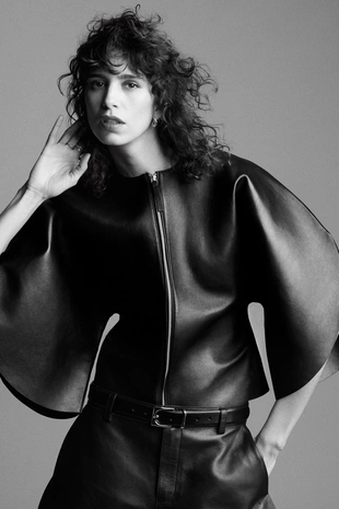 Эксклюзивный кожаный топ zw collection limited edition- Заказать в России