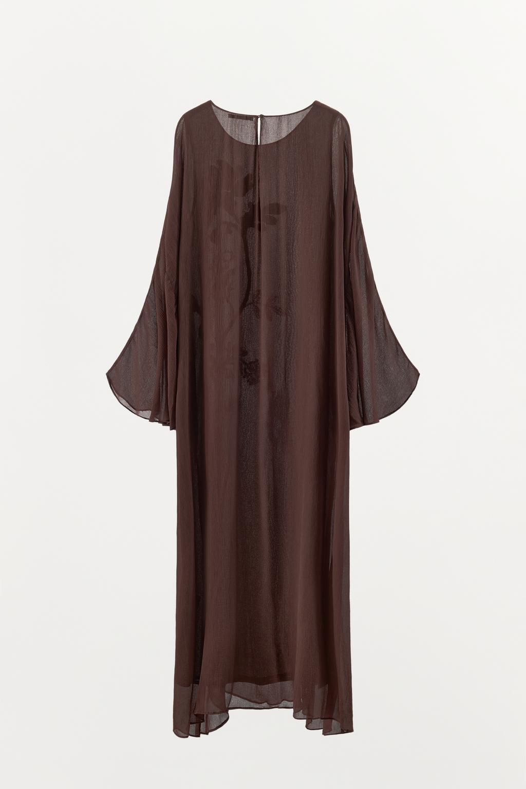 ПЛАТЬЕ ИЗ 100% ВИСКОЗЫ С ВЫШИВКОЙ И БУСИНАМИ