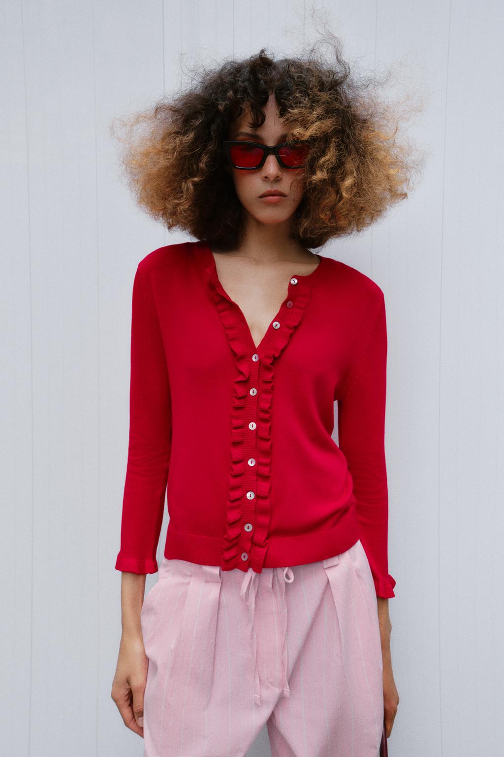 КАРДИГАН С ВОЛАНАМИ