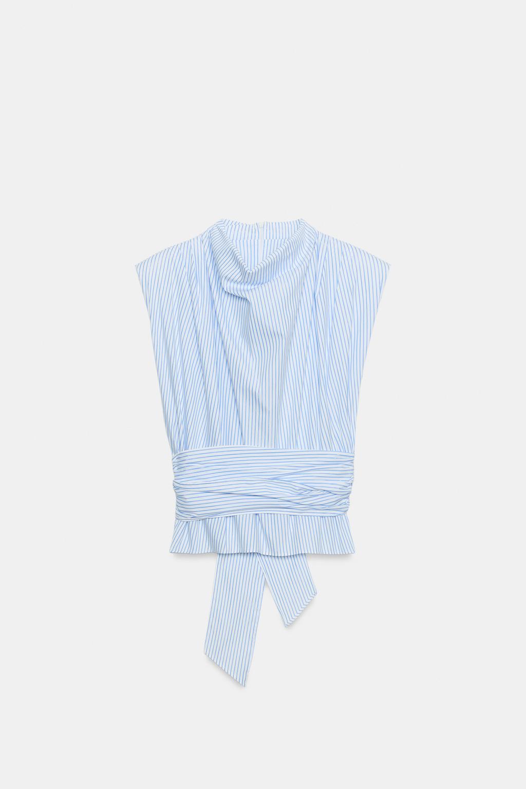 ТОП В ПОЛОСКУ С ПОГОНАМИ И БЛЕСТЯЩЕЙ НИТЬЮ