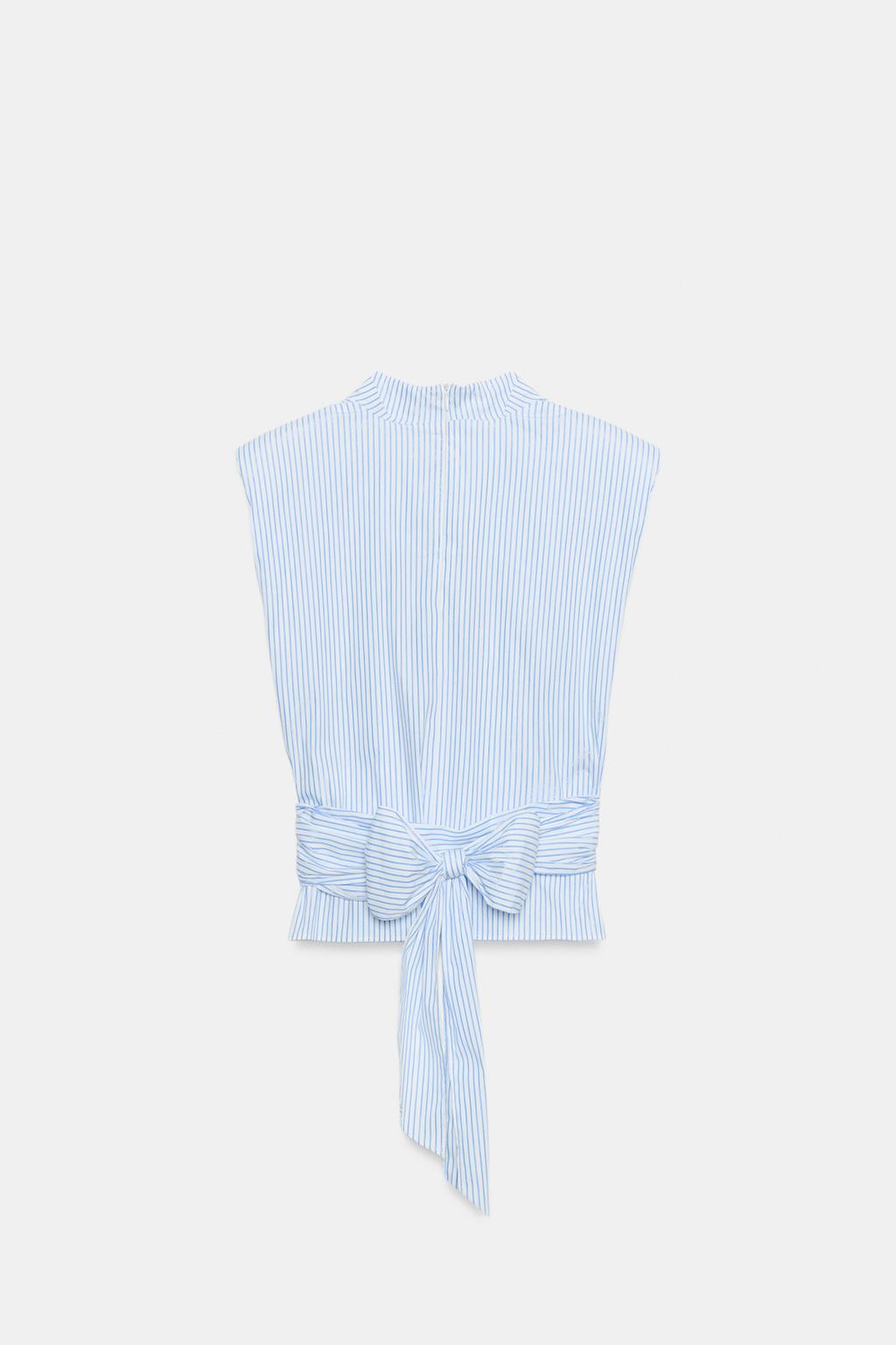 ТОП В ПОЛОСКУ С ПОГОНАМИ И БЛЕСТЯЩЕЙ НИТЬЮ