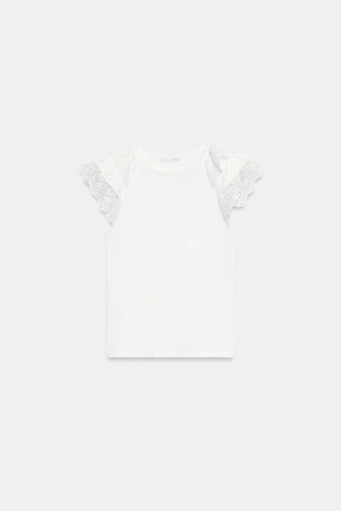 Футболка с коротким рукавом и вышивкой- Заказать в России