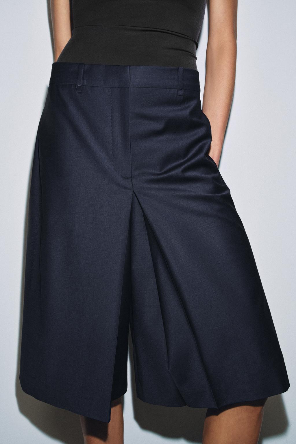 ДЛИННЫЕ ШОРТЫ ИЗ СМЕСОВОЙ ШЕРСТИ — ZW COLLECTION