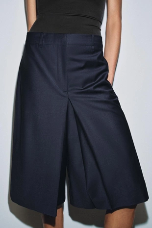 Длинные шорты из смесовой шерсти — Zw Collection- Заказать в России