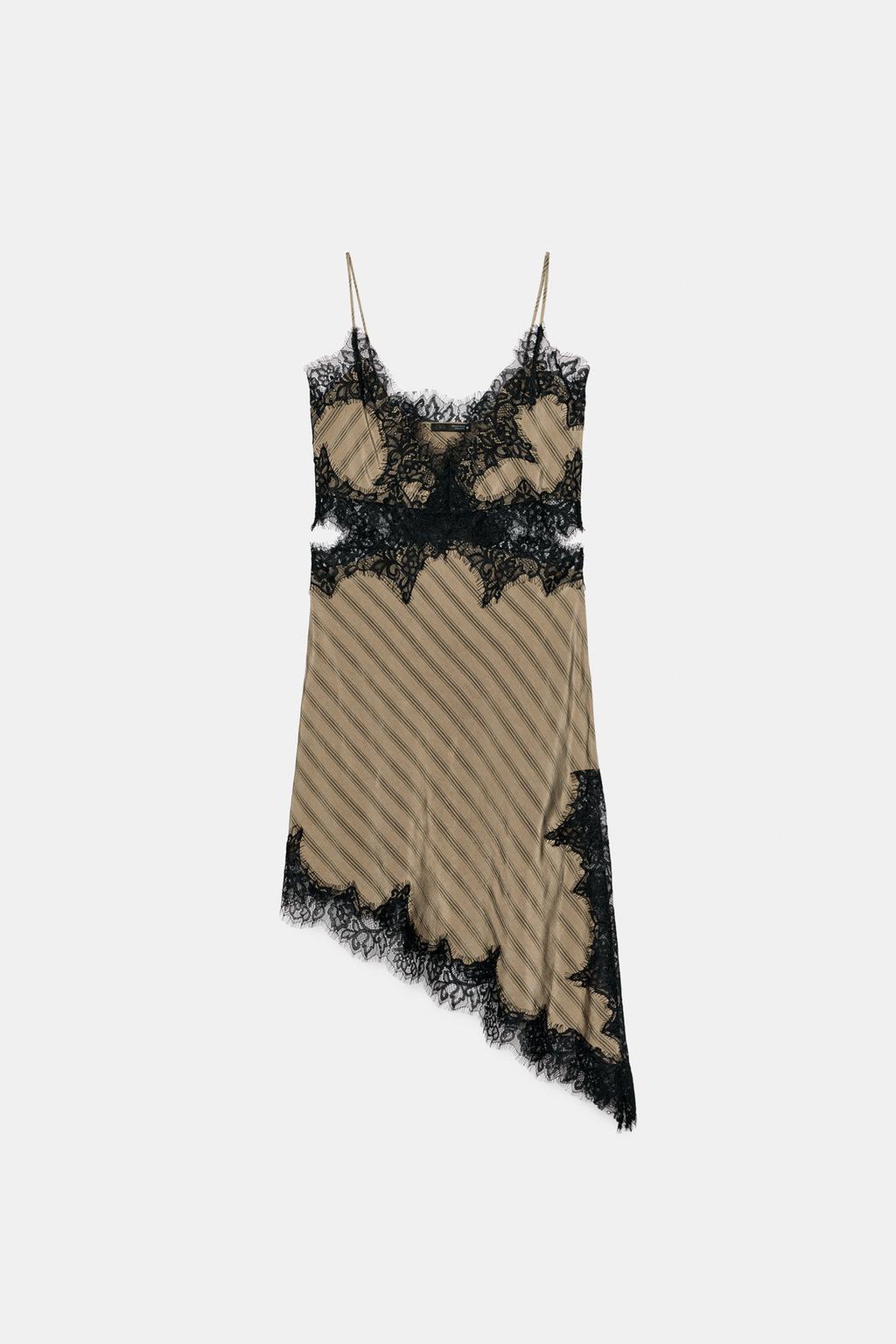 ПЛАТЬЕ-КОМБИНАЦИЯ С ВЫРЕЗОМ — ZW COLLECTION