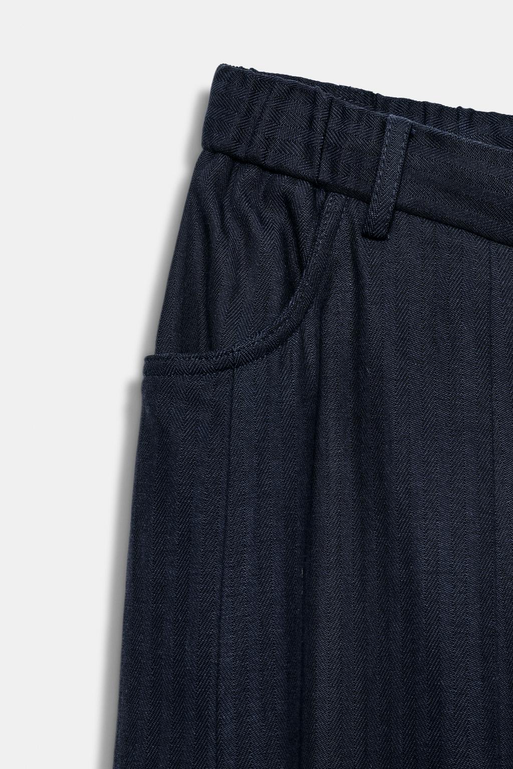 БРЮКИ ИЗ ТКАНИ «ЁЛОЧКА» — ZW COLLECTION