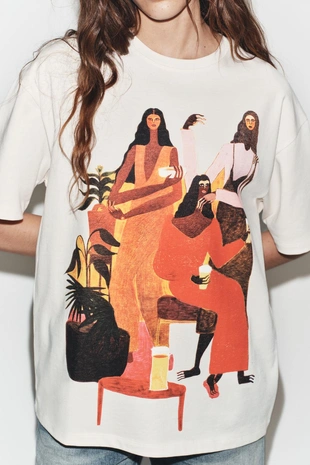 Футболка с принтом Manuja Waldia- Заказать в России