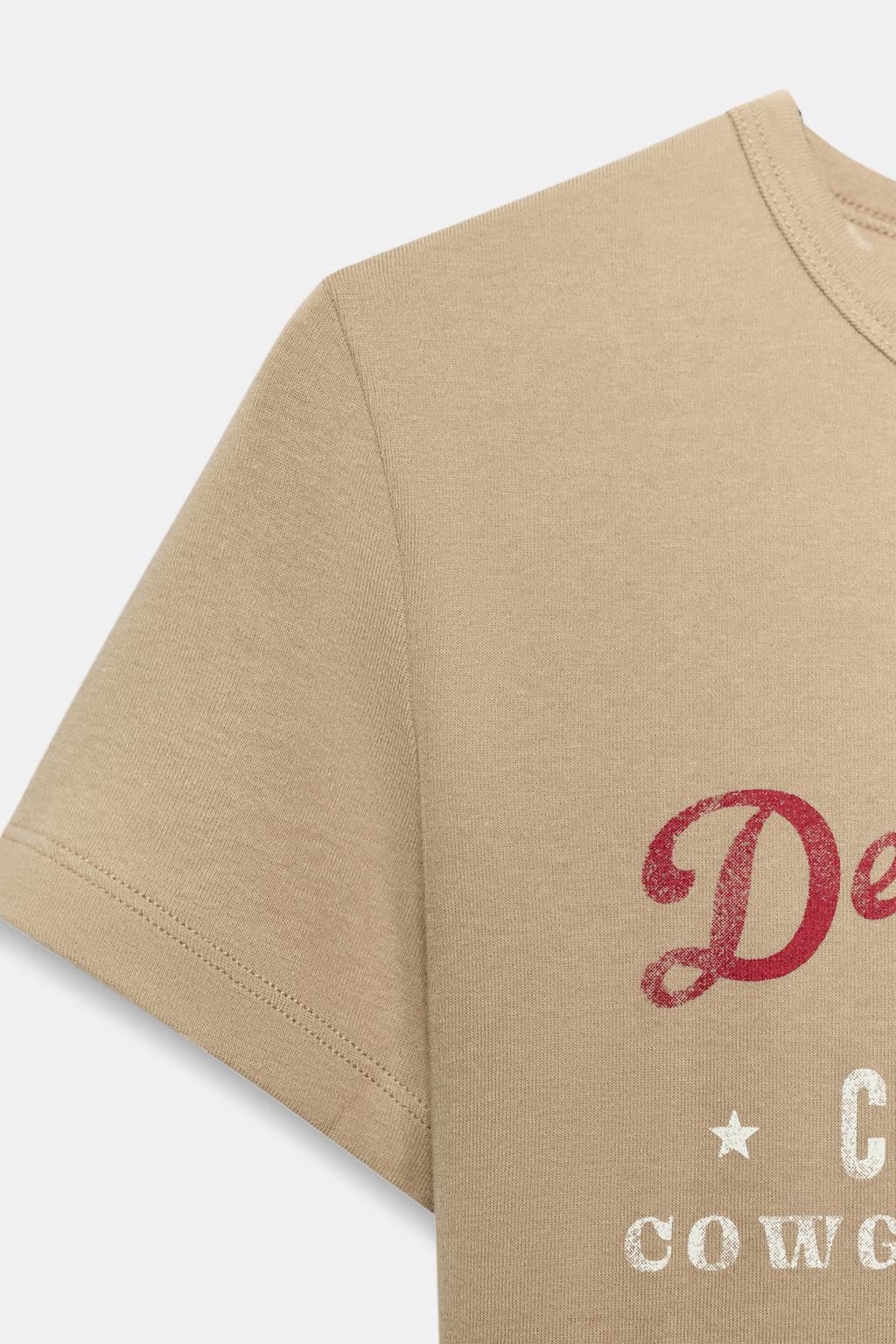 ФУТБОЛКА С КОРОТКИМИ РУКАВАМИ И НАДПИСЬЮ