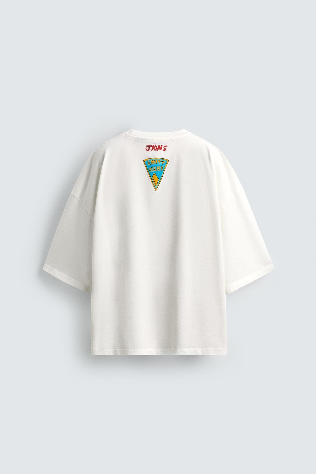 ФУТБОЛКА С ИЛЛЮСТРАЦИЕЙ JAWS ©UCS LLC AND AMBLINX DYLAN´S T-SHIRT CLUB X ZARA