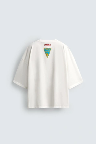 Футболка с иллюстрацией Jaws ©Ucs Llc And Amblinx Dylan´S T-Shirt Club X Zara- Заказать в России