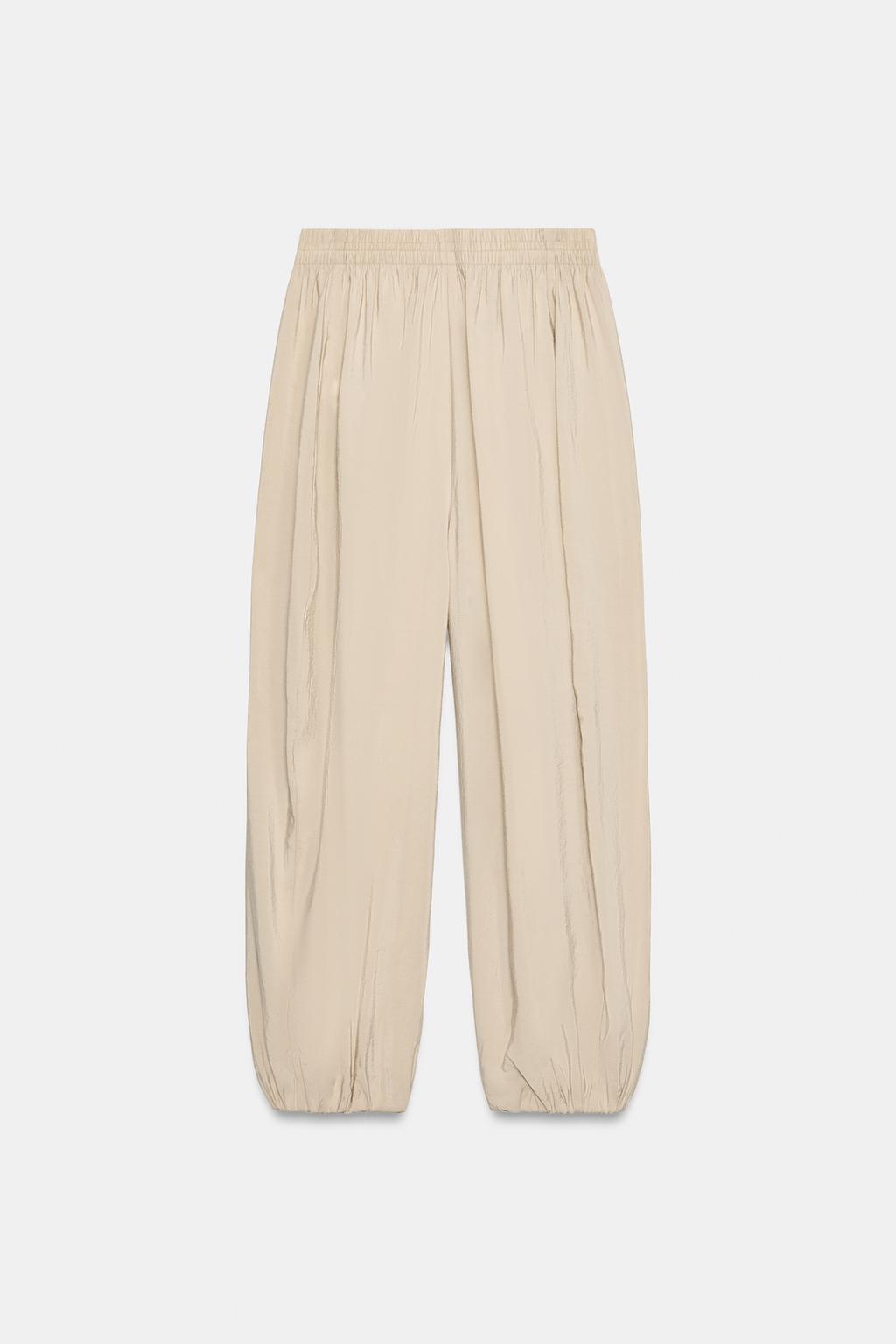 БРЮКИ-БАЛЛОНЫ С ЭЛАСТИЧНЫМ ПОЯСОМ