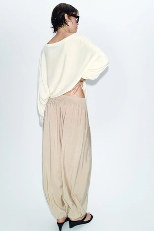 Брюки-баллоны с эластичным поясом- Заказать в России