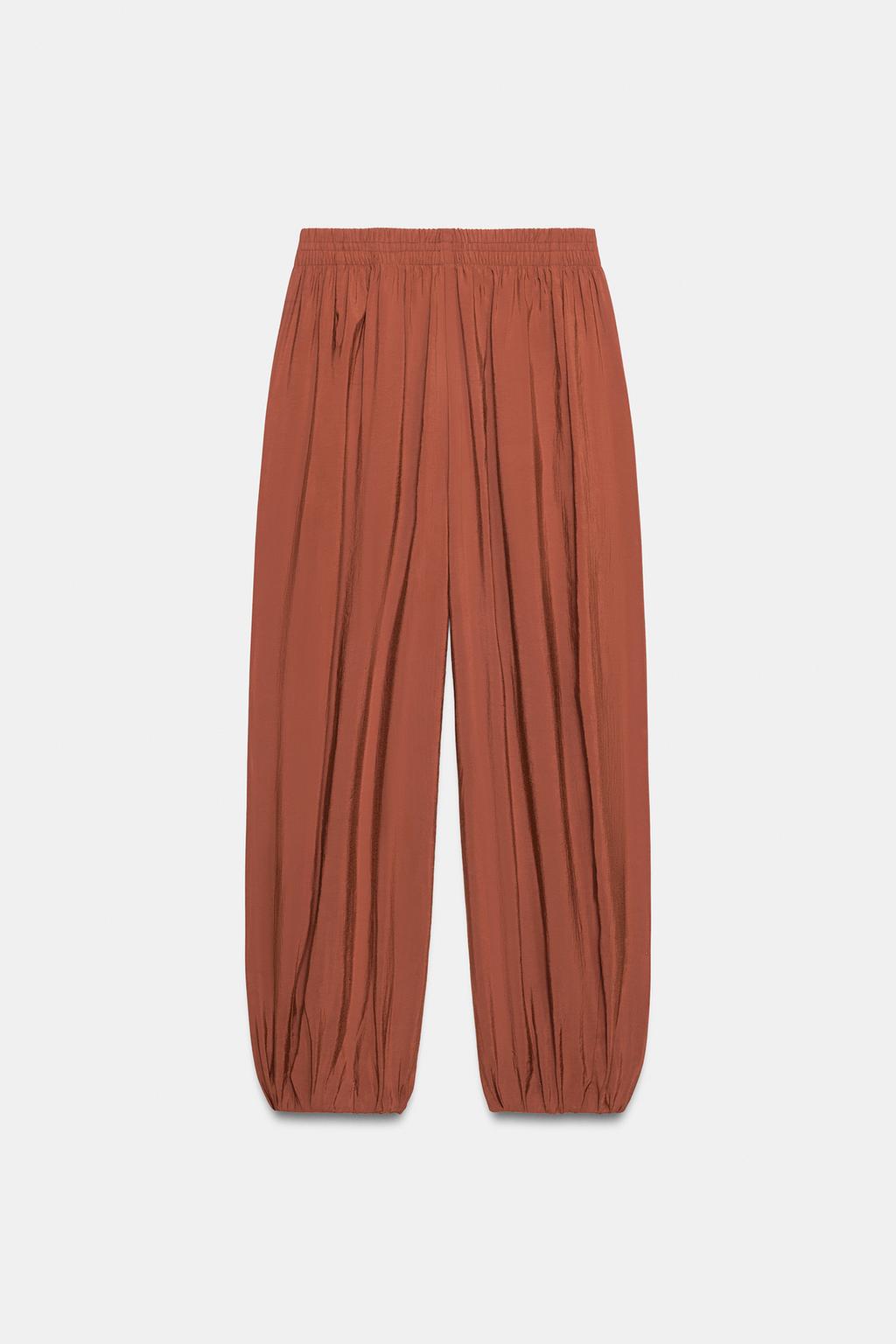 БРЮКИ-БАЛЛОНЫ С ЭЛАСТИЧНЫМ ПОЯСОМ