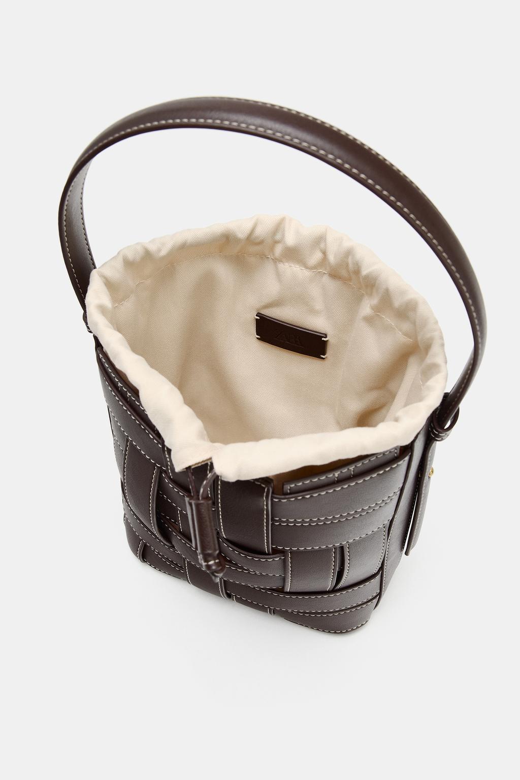 ПЛЕТЕНАЯ СУМКА С ПЛЕЧЕВЫМ РЕМНЕМ