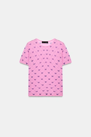 Топ из тонкого трикотажа с завязками- Заказать в России