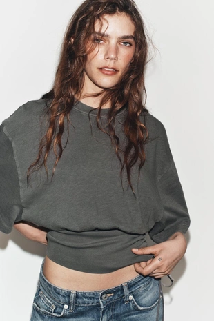 Топ из фламе с поясом