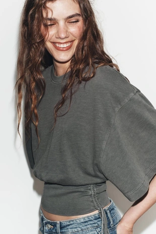 Топ из фламе с поясом