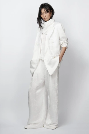 Жаккардовые брюки — коллекция Zara «Zw» лимитированная серия- Заказать в России