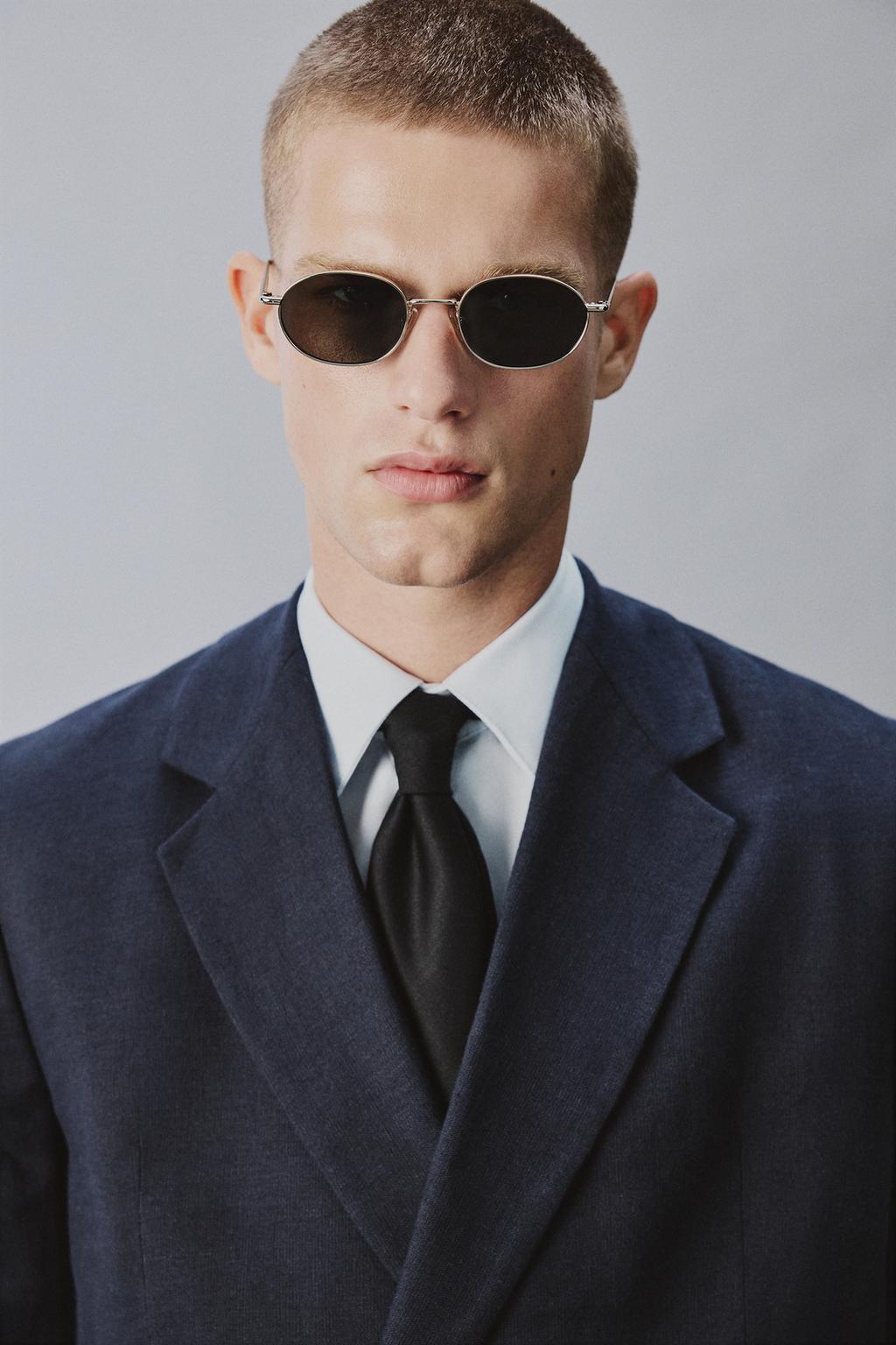 ДВУБОРТНЫЙ КОСТЮМНЫЙ БЛЕЙЗЕР ИЗ СМЕСОВОГО ЛЬНА И ХЛОПКА