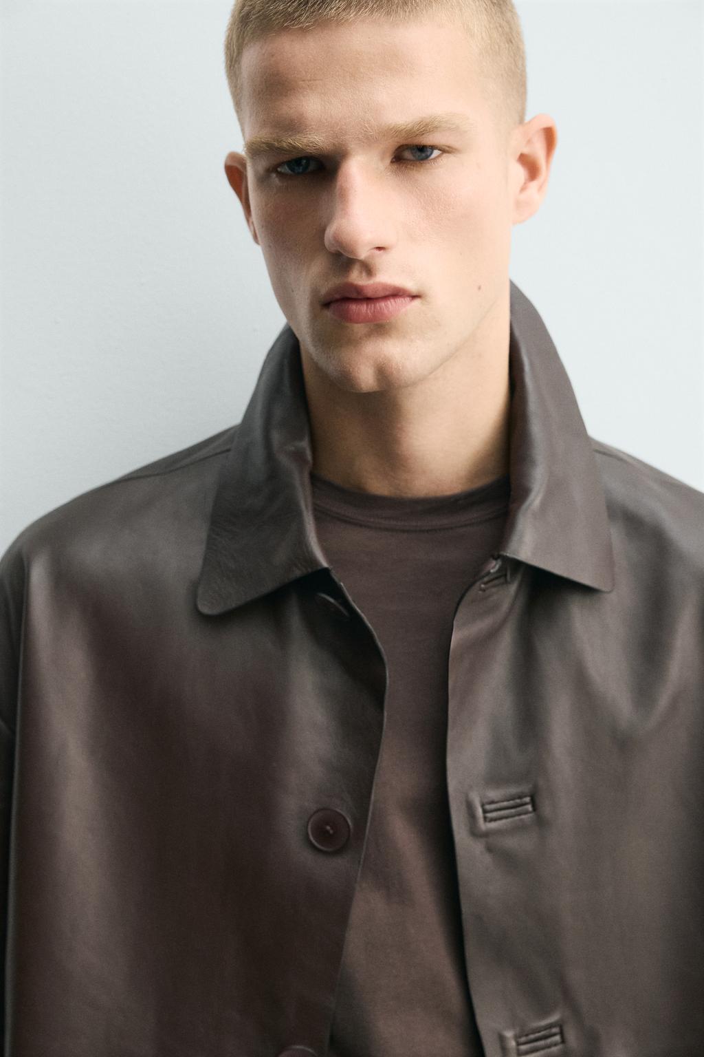 КОЖАНАЯ КУРТКА BOXY FIT