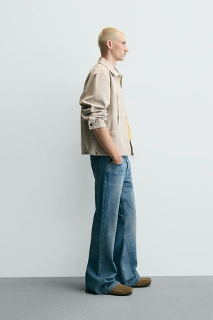 Куртка свободного кроя с карманами- Заказать в России