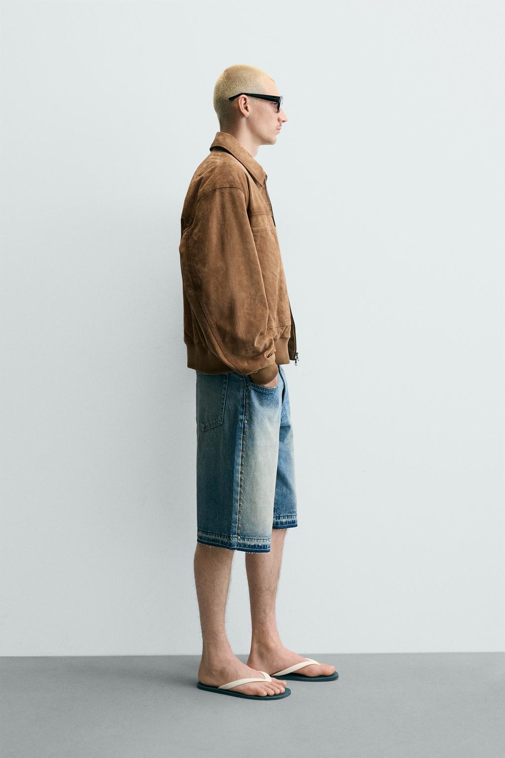 Куртка из искусственной замши свободного кроя