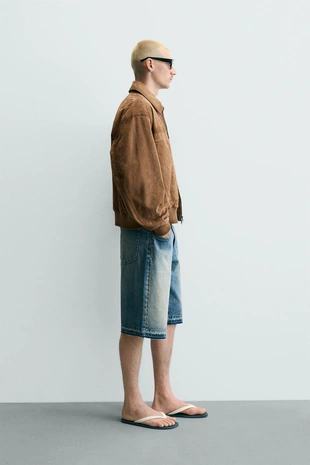 Куртка из искусственной замши свободного кроя- Заказать в России