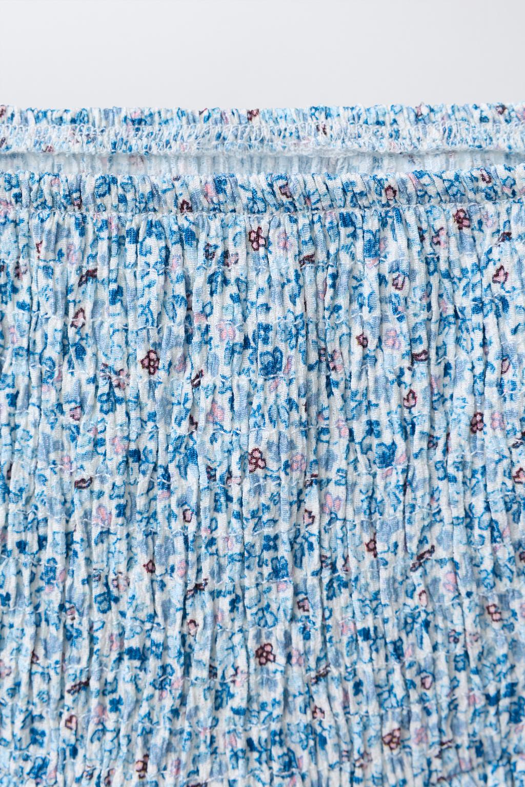 ЮБКА-ШОРТЫ С ЦВЕТОЧНЫМ ПРИНТОМ