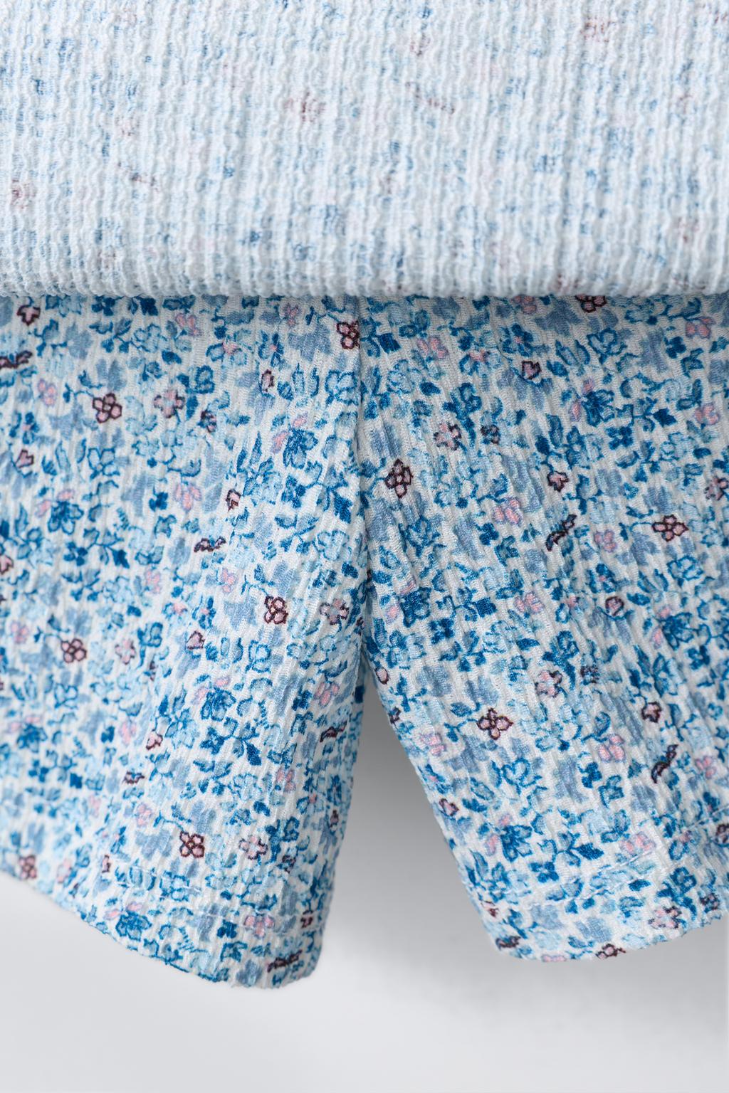 ЮБКА-ШОРТЫ С ЦВЕТОЧНЫМ ПРИНТОМ