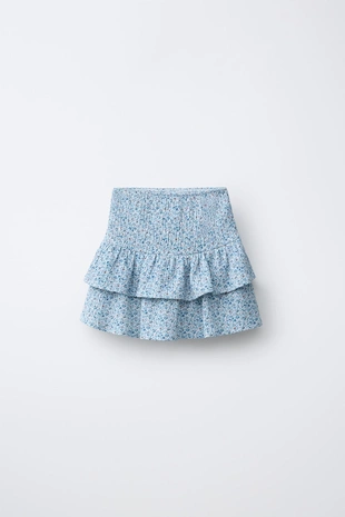 Юбка-шорты с цветочным принтом- Заказать в России