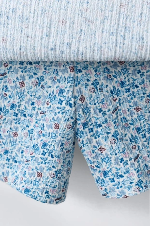 Юбка-шорты с цветочным принтом- Заказать в России