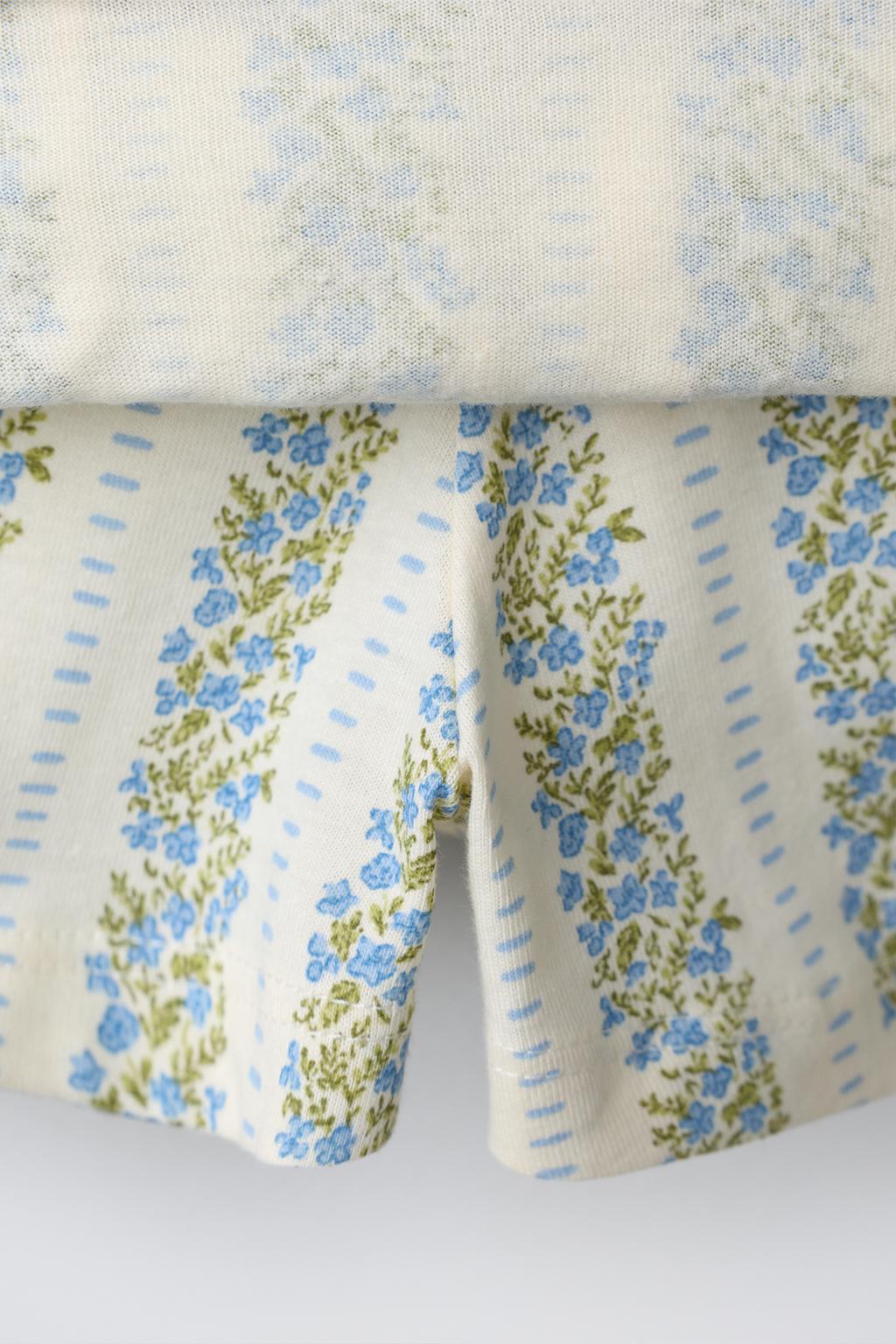 ЮБКА-ШОРТЫ С ЦВЕТОЧНЫМ ПРИНТОМ