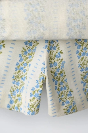 Юбка-шорты с цветочным принтом- Заказать в России