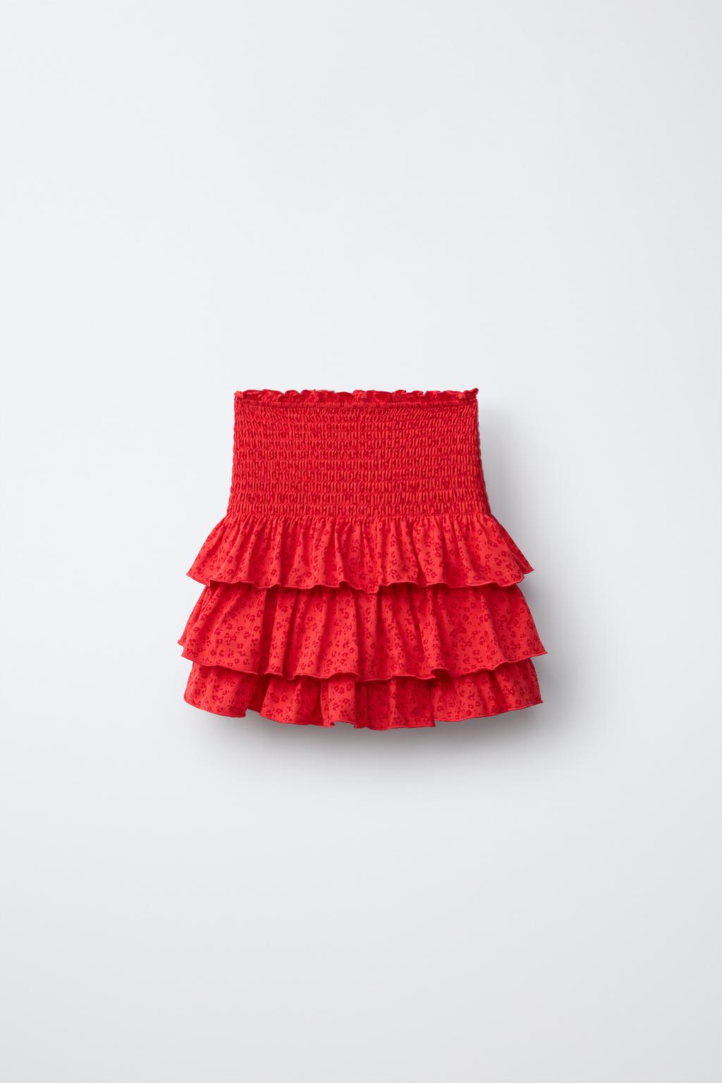 ЮБКА-ШОРТЫ С ЦВЕТОЧНЫМ ПРИНТОМ