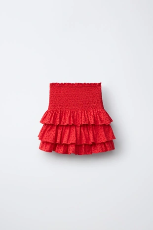 Юбка-шорты с цветочным принтом- Заказать в России