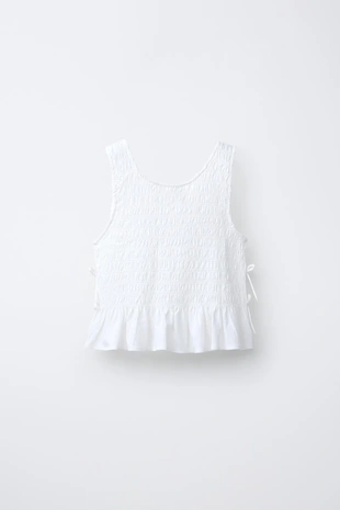 Топ с резинками и завязками