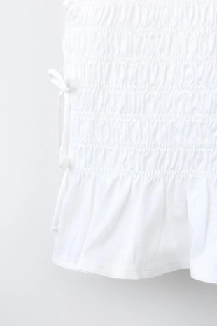 Топ с резинками и завязками