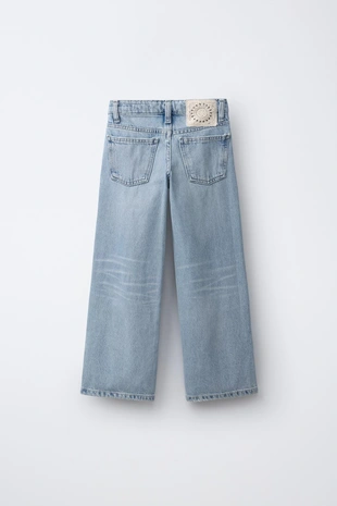 Джинсы Wide Leg с крючком- Заказать в России