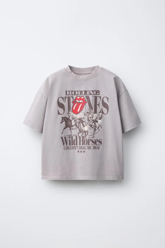 ФУТБОЛКА С ЭФФЕКТОМ ПОТЕРТОСТИ ROLLING STONE ©