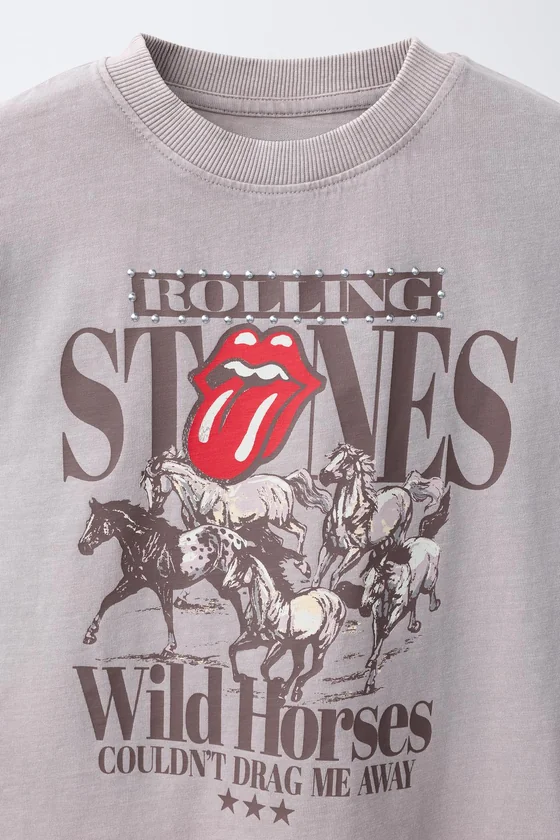 ФУТБОЛКА С ЭФФЕКТОМ ПОТЕРТОСТИ ROLLING STONE ©