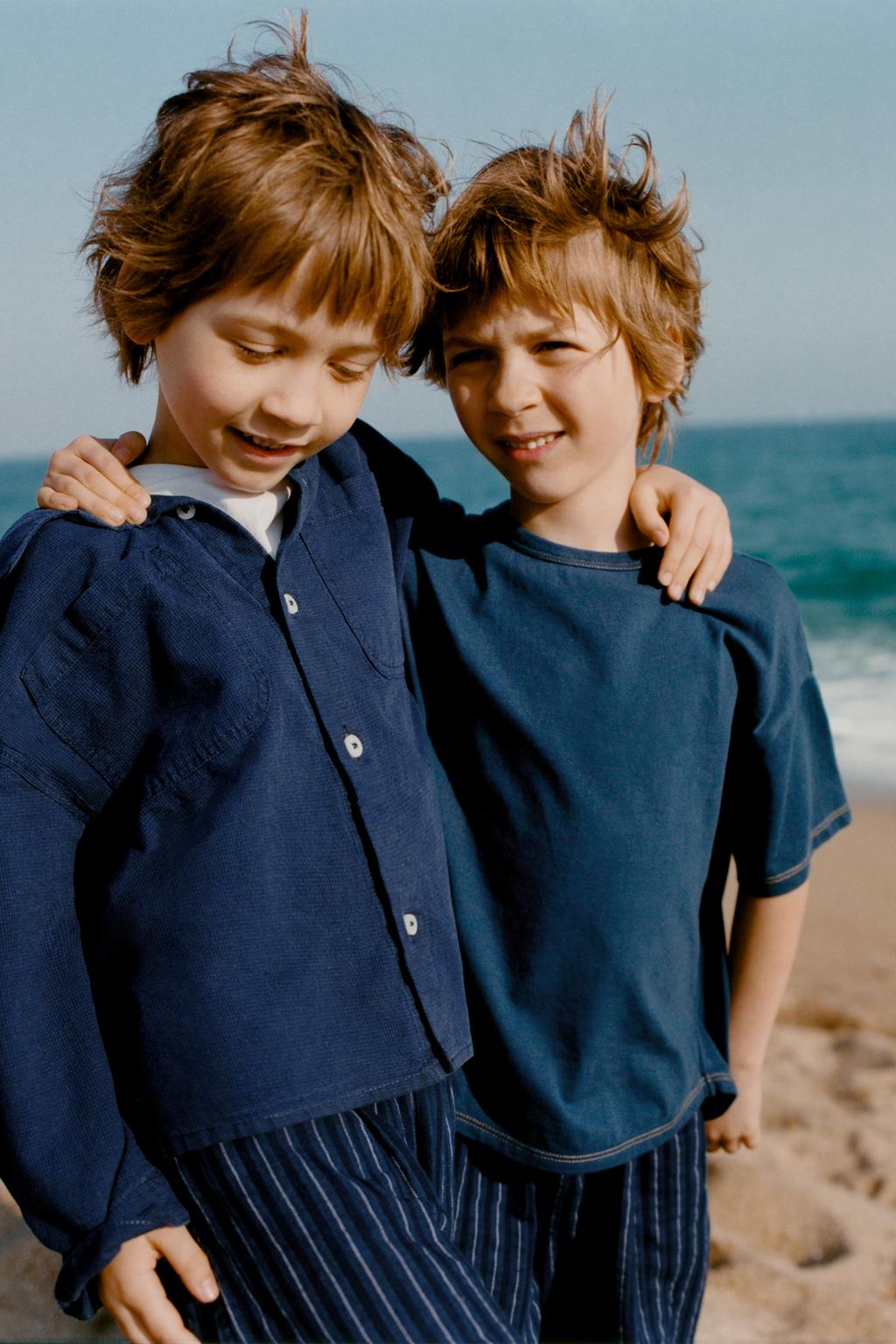 ZARA TIMELESS - ОДНОТОННАЯ ХЛОПКОВАЯ ФУТБОЛКА