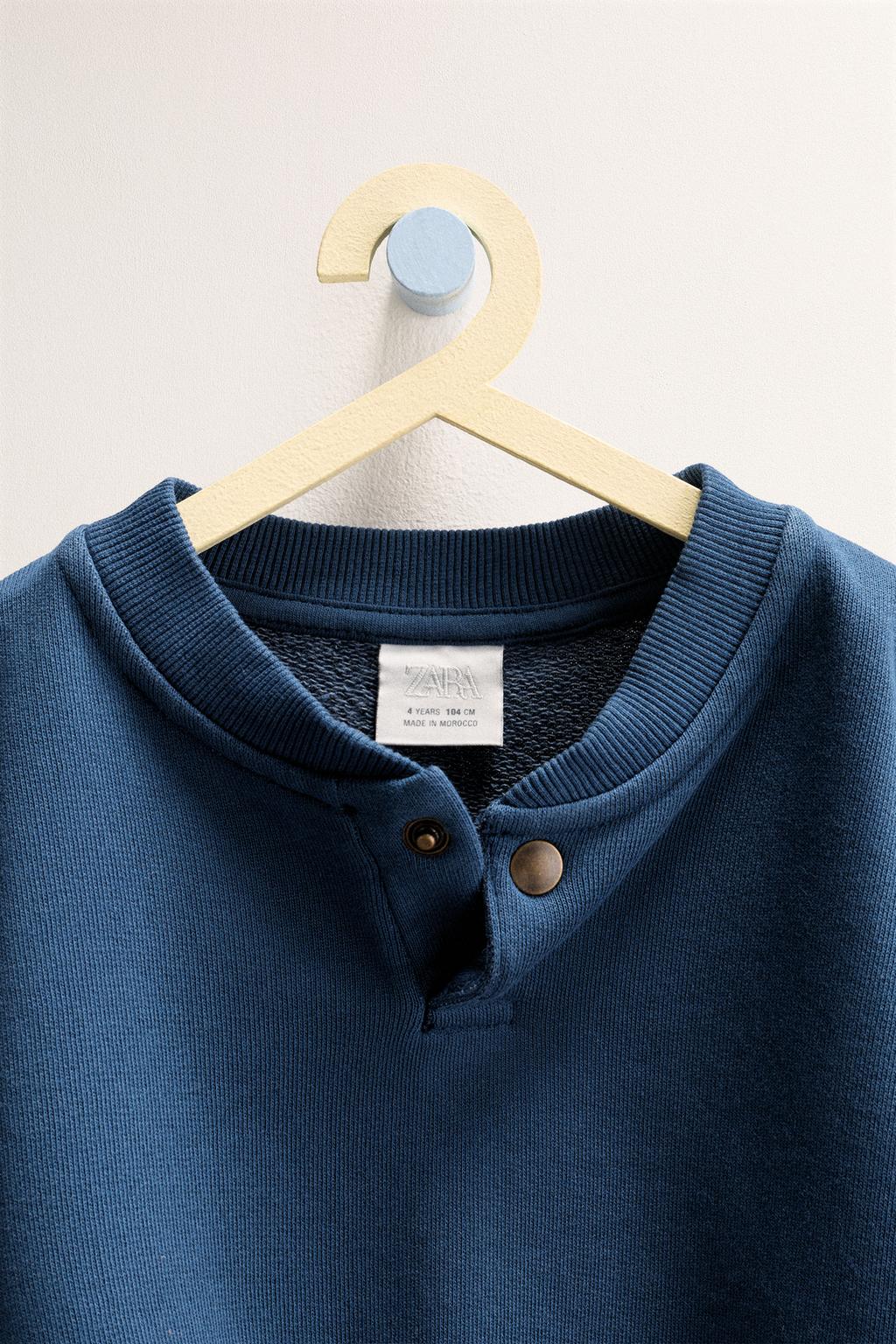 ZARA TIMELESS - ОДНОТОННАЯ ТОЛСТОВКА