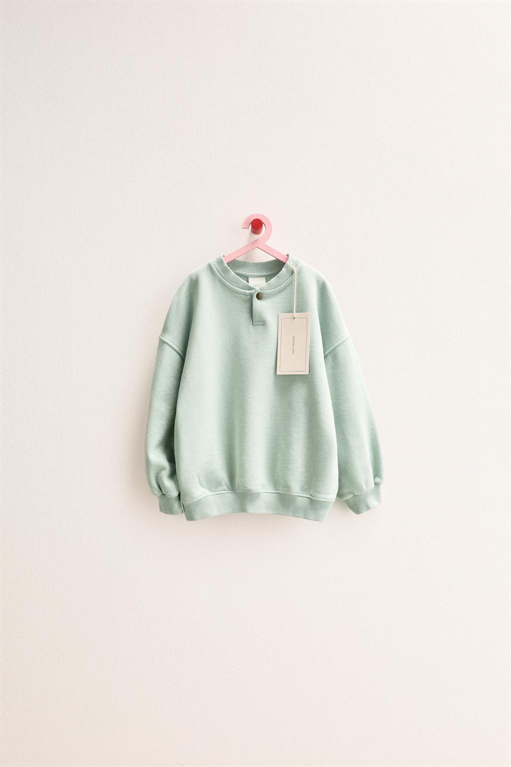 ZARA TIMELESS - ОДНОТОННАЯ ТОЛСТОВКА