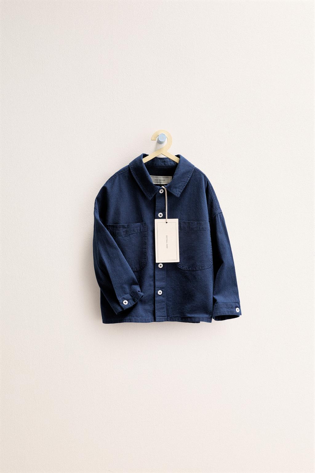 ZARA TIMELESS - КУРТКА-РУБАШКА В КЛЕТКУ ИЗ ХЛОПКА И ЛЬНА