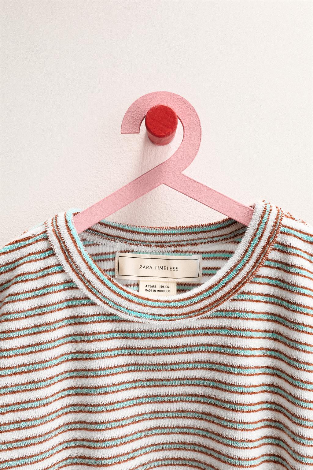 ZARA TIMELESS - ФУТБОЛКА МАХРОВАЯ В ПОЛОСКУ