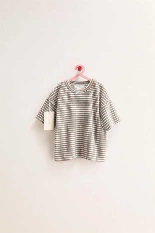 Zara Timeless - футболка махровая в полоску