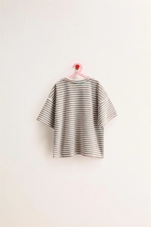 Zara Timeless - футболка махровая в полоску