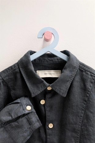 Zara «Timeless» — куртка-рубашка из 100% льна- Заказать в России